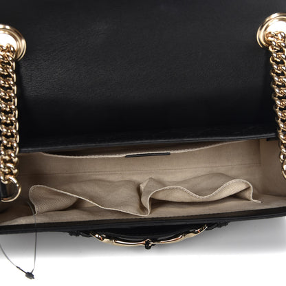 Gucci Guccissima Medium Emily Chain Shoulder Bag Black 5 of 7