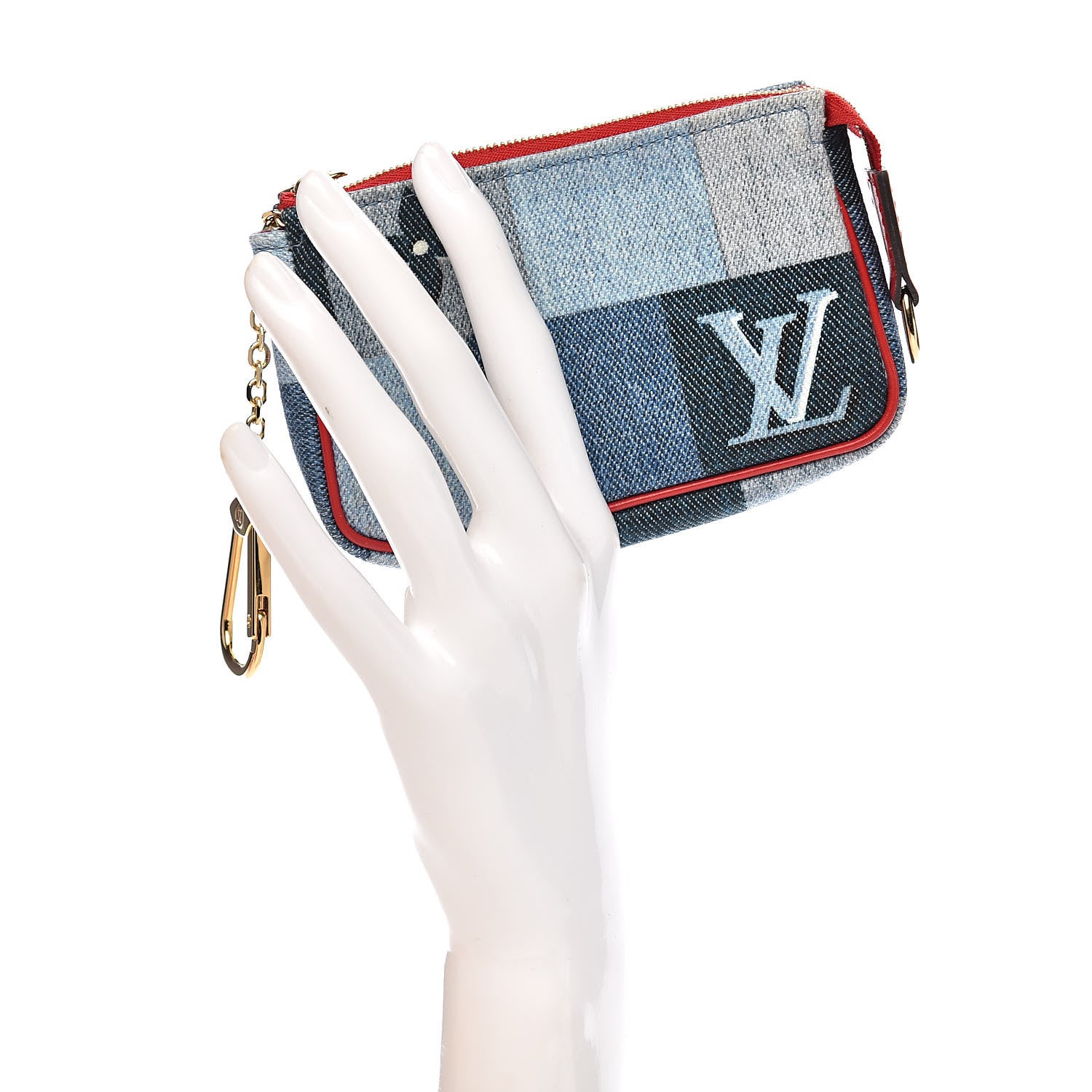 Louis Vuitton Denim Micro Pochette Accessories Denim Rouge 2 of 8