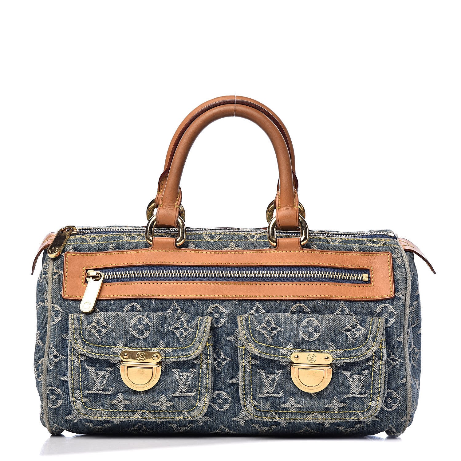 Louis Vuitton Monogram Denim Neo Speedy Blue 1 of 19