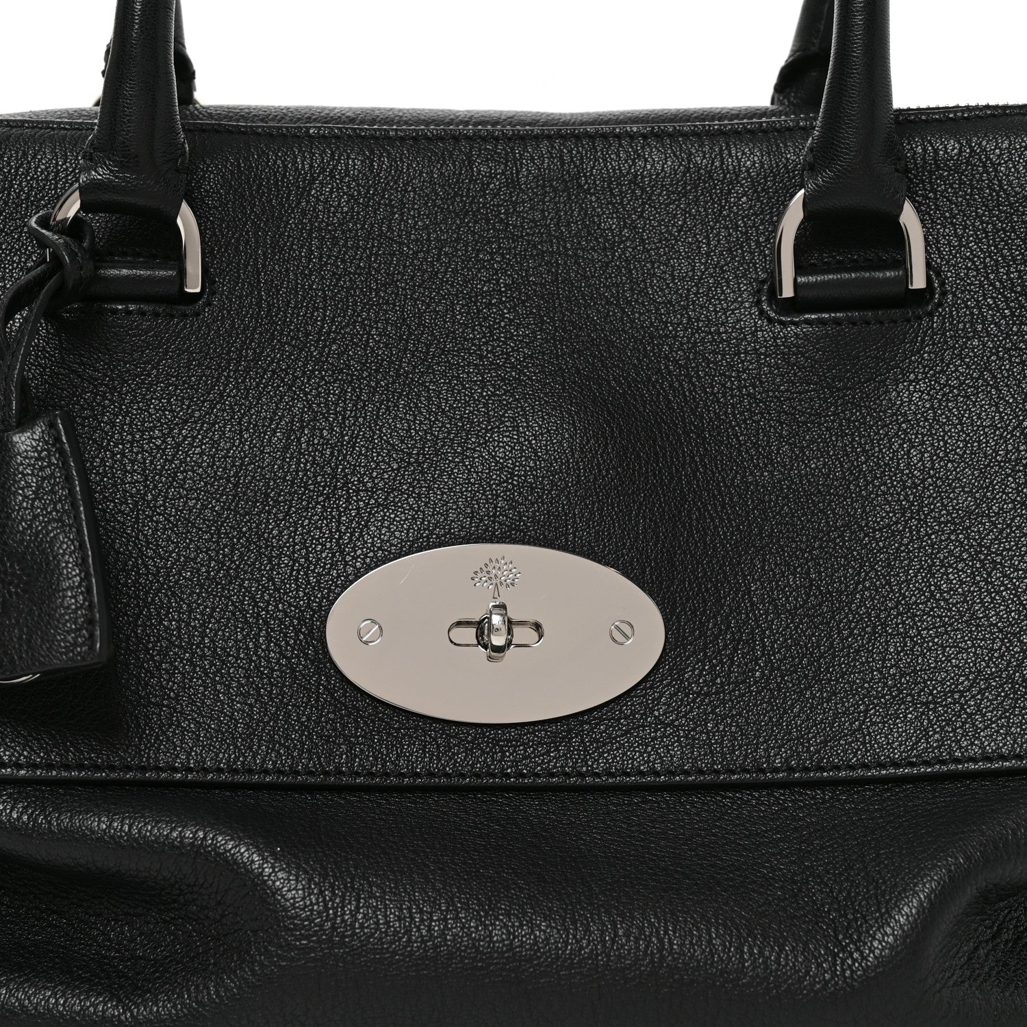 Mulberry Glossy Goatskin Medium Del Rey Satchel Black 7 of 9