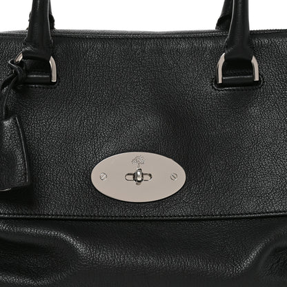Mulberry Glossy Goatskin Medium Del Rey Satchel Black 7 of 9