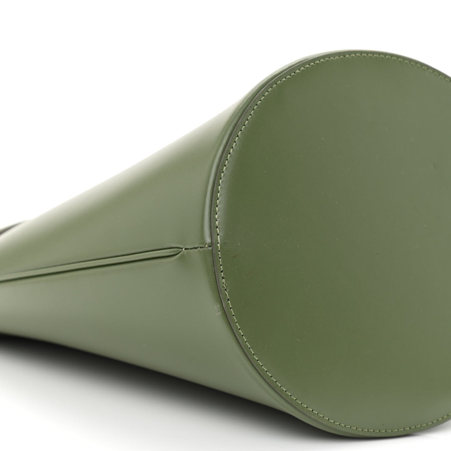 Calfskin Crecy Bucket Bag Green