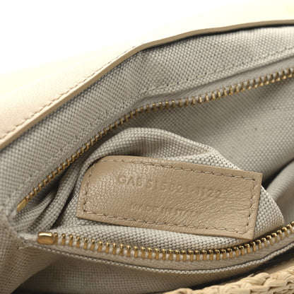 Saint Laurent Raffia Monogram Medium Jamie Natural Avorio 7 of 10
