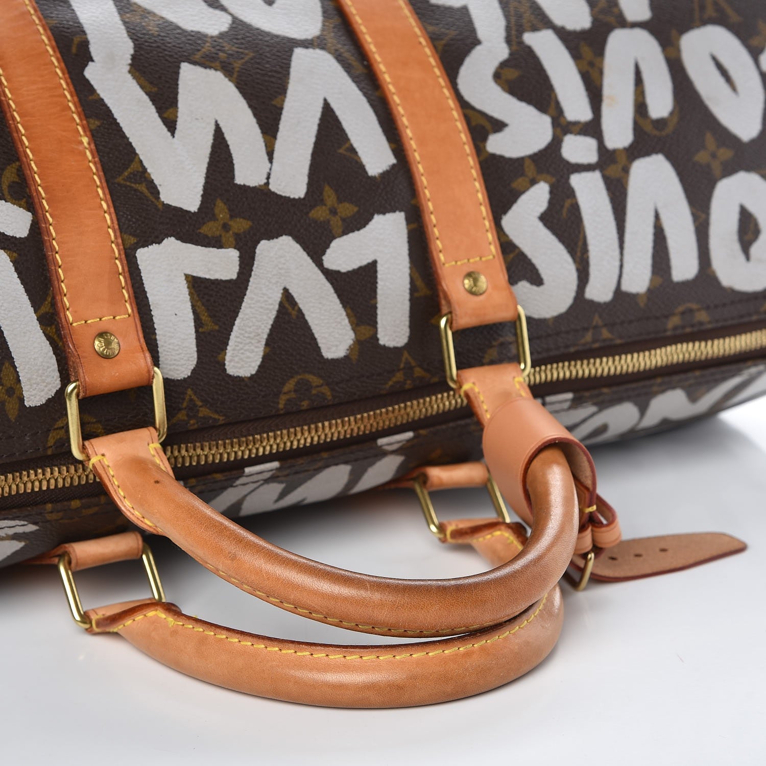 Louis Vuitton Graffiti Keepall 50 Silver 17 of 19