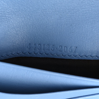 Gucci Calfskin Matelasse GG Marmont Card Case Clear Sky Blue 7 of 11
