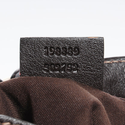 Gucci Monogram Mini Indy Top Handle Bag Dark Brown 7 of 7