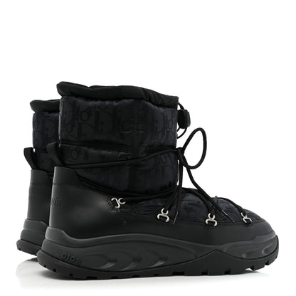 Christian Dior Nylon Oblique Mens Snow Ankle Boot 43 Black 5 of 11