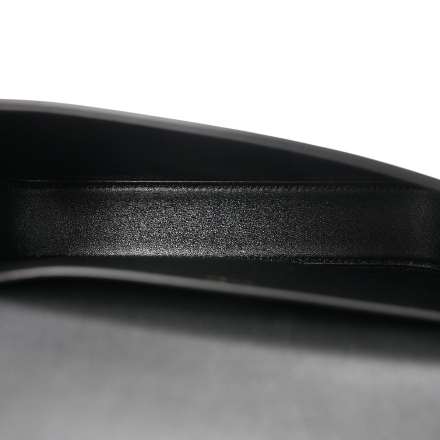 Shiny Calfskin Triomphe Shoulder Bag Black