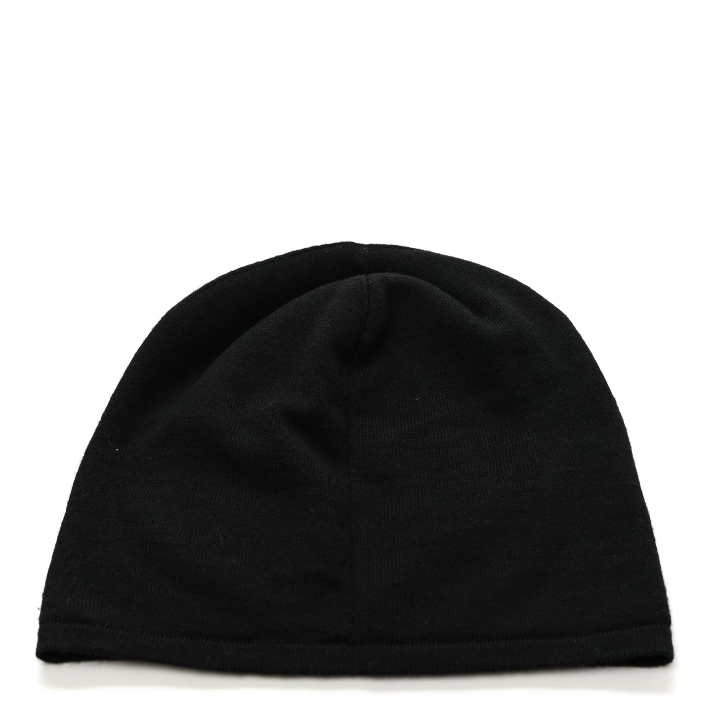 Wool Calfskin Monster Beanie Black Yellow