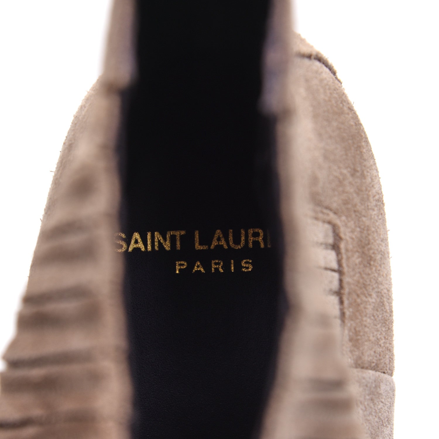 Saint Laurent Suede West Chelsea Boots 36 Sigaro 8 of 10
