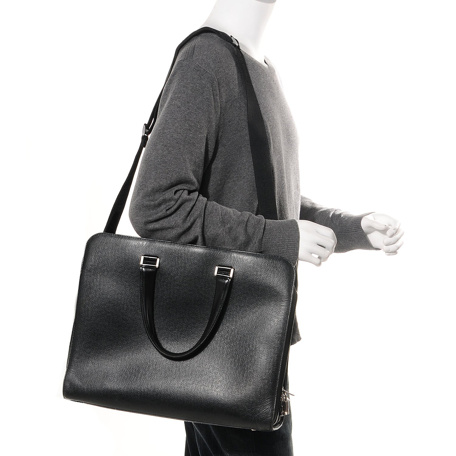 Louis Vuitton Taiga Nevski Briefcase Ardoise 2 of 7
