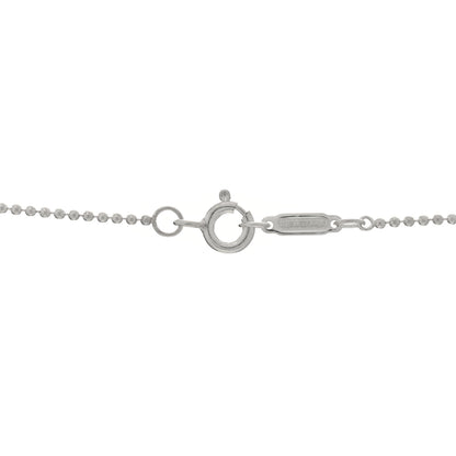 Tiffany Sterling Silver Diamond Atlas Cube Pendant Necklace 4 of 5