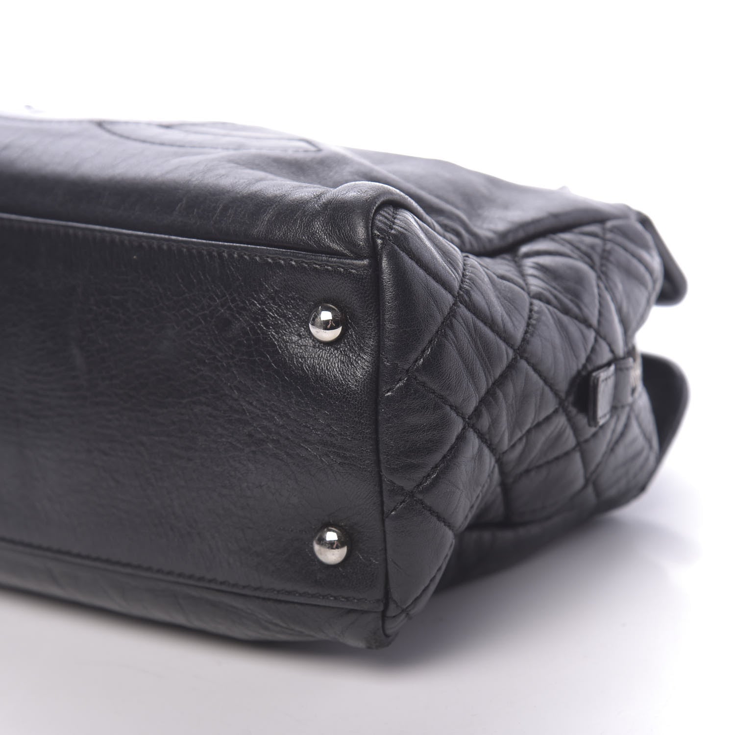 Chanel Calfskin Quilted CC Framed Bag Black 9 of 10