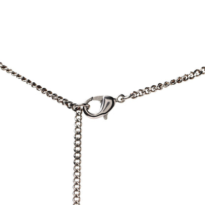 Chanel Crystal Enamel Tweed Effect CC Necklace Gold 3 of 4