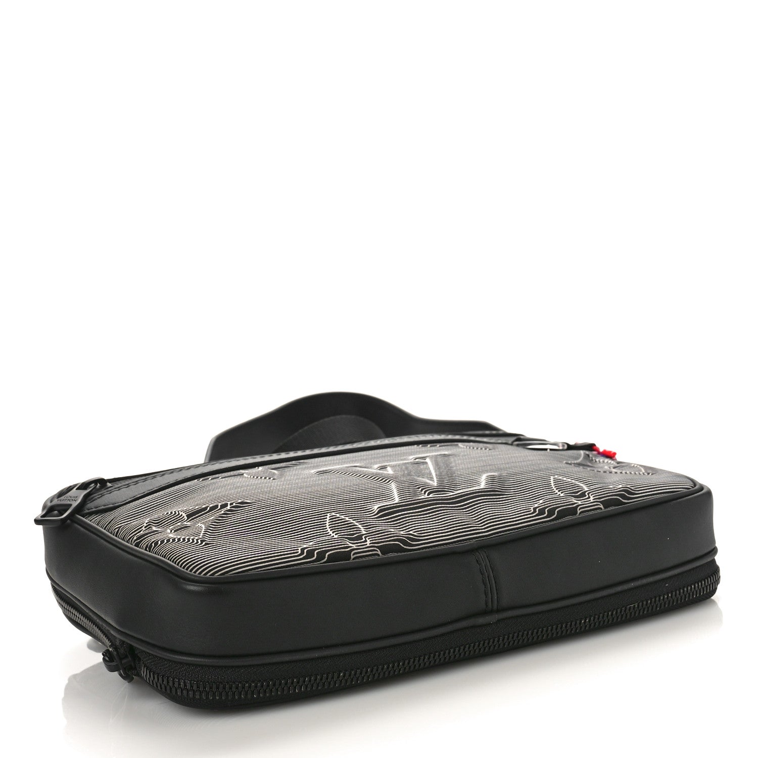 Louis Vuitton Calfskin Monogram 2054 Capsule Expandable Messenger Grey Black 4 of 9