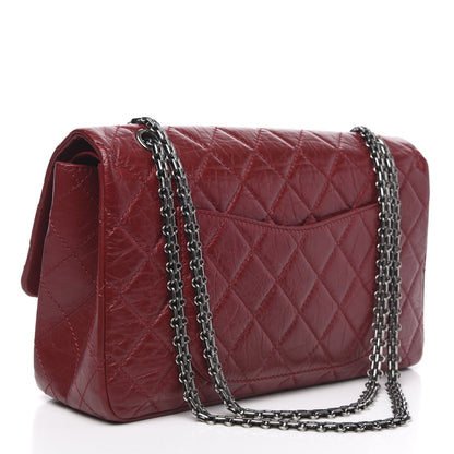 Chanel Aged Calfskin Quilted 2.55 Reissue 227 Flap Red 4 of 13