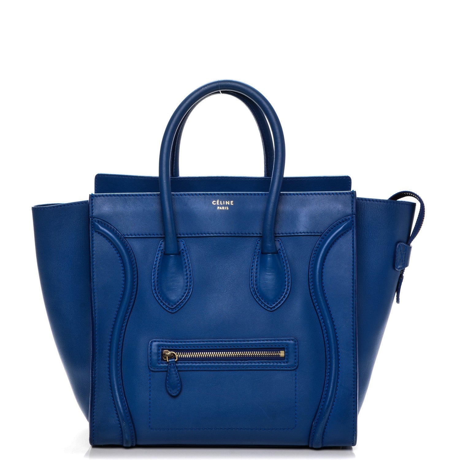 Celine Smooth Calfskin Mini Luggage Royal Blue 1 of 6