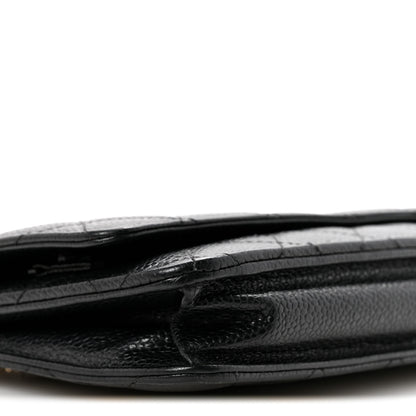 Chanel Caviar Quilted Wallet On Chain WOC Black 10 of 13