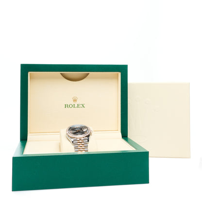 Rolex Stainless Steel 18K Everose Gold Diamond 36mm Oyster Perpetual Datejust Watch Rhodium Roman 126281RBR 5 of 5