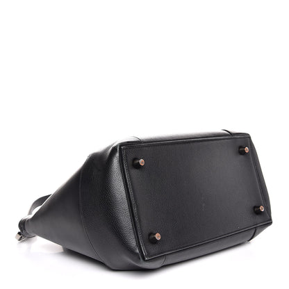 Christian Louboutin Grained Calfskin Studded Large Eloise Satchel Black 5 of 7
