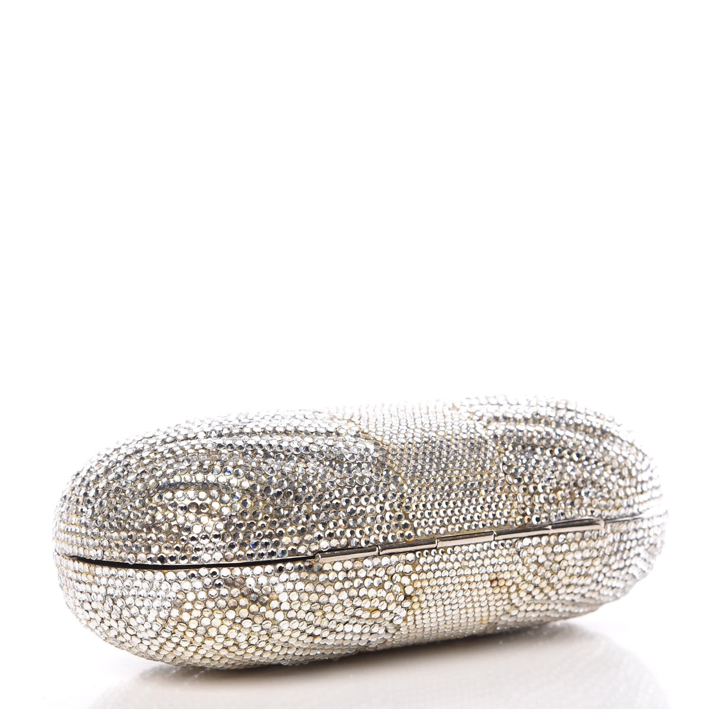 Swarovski Crystal Minaudiere Clutch Silver