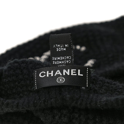Chanel Cashmere CC Beret Black 5 of 6