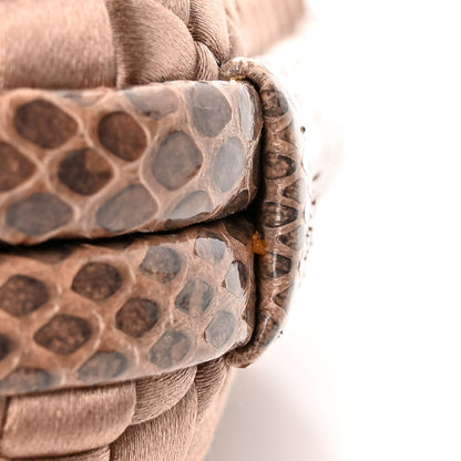 Bottega Veneta Satin Intreccio Impero Ayers Knot Clutch Blush 7 of 7