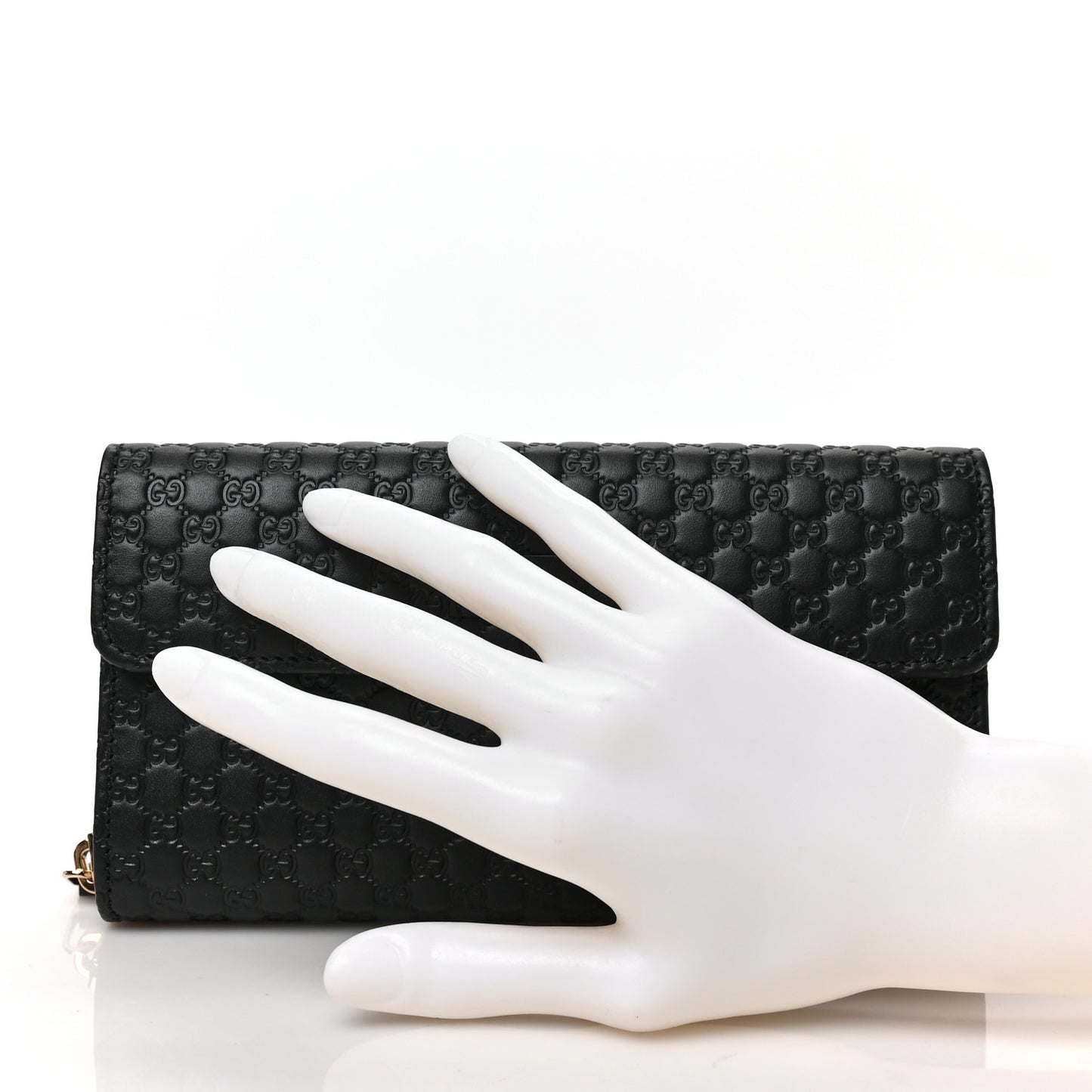 Soft Microguccissima Continental Zip Wallet Black