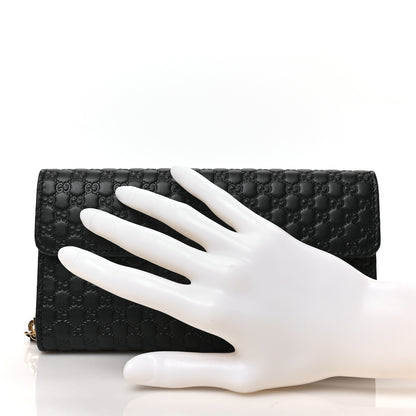 Gucci Soft Microguccissima Continental Zip Wallet Black 2 of 7