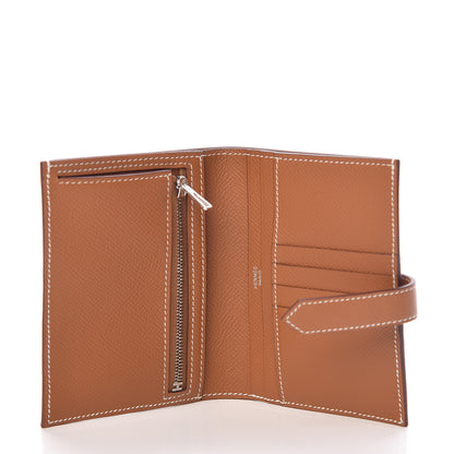 Hermes Epsom Bearn Compact Wallet Gold 5 of 8