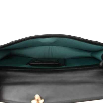 Bulgari Calfskin Serpenti Forever Shoulder Bag Black 6 of 13
