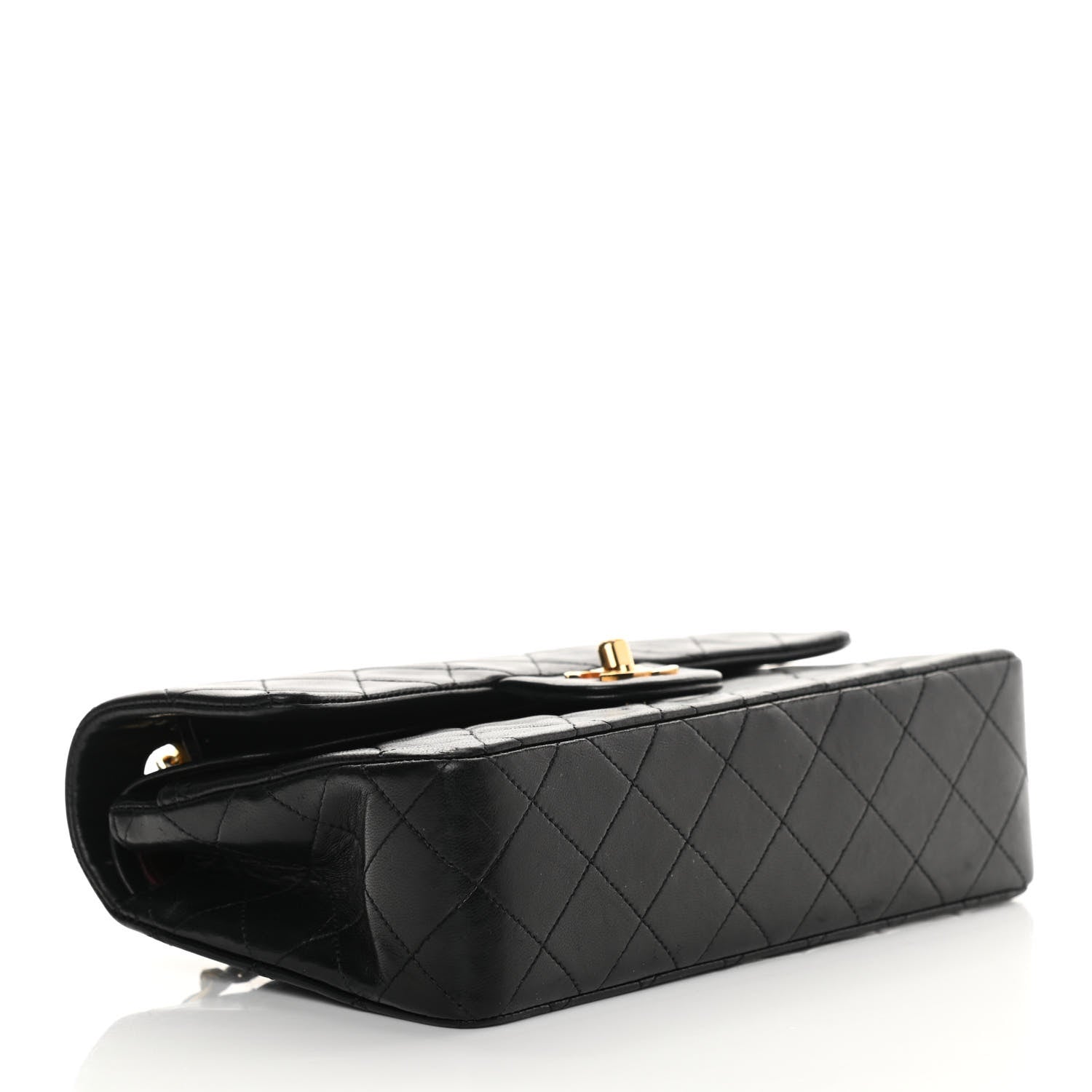 Chanel Lambskin Quilted Small Double Flap Black 3 of 17