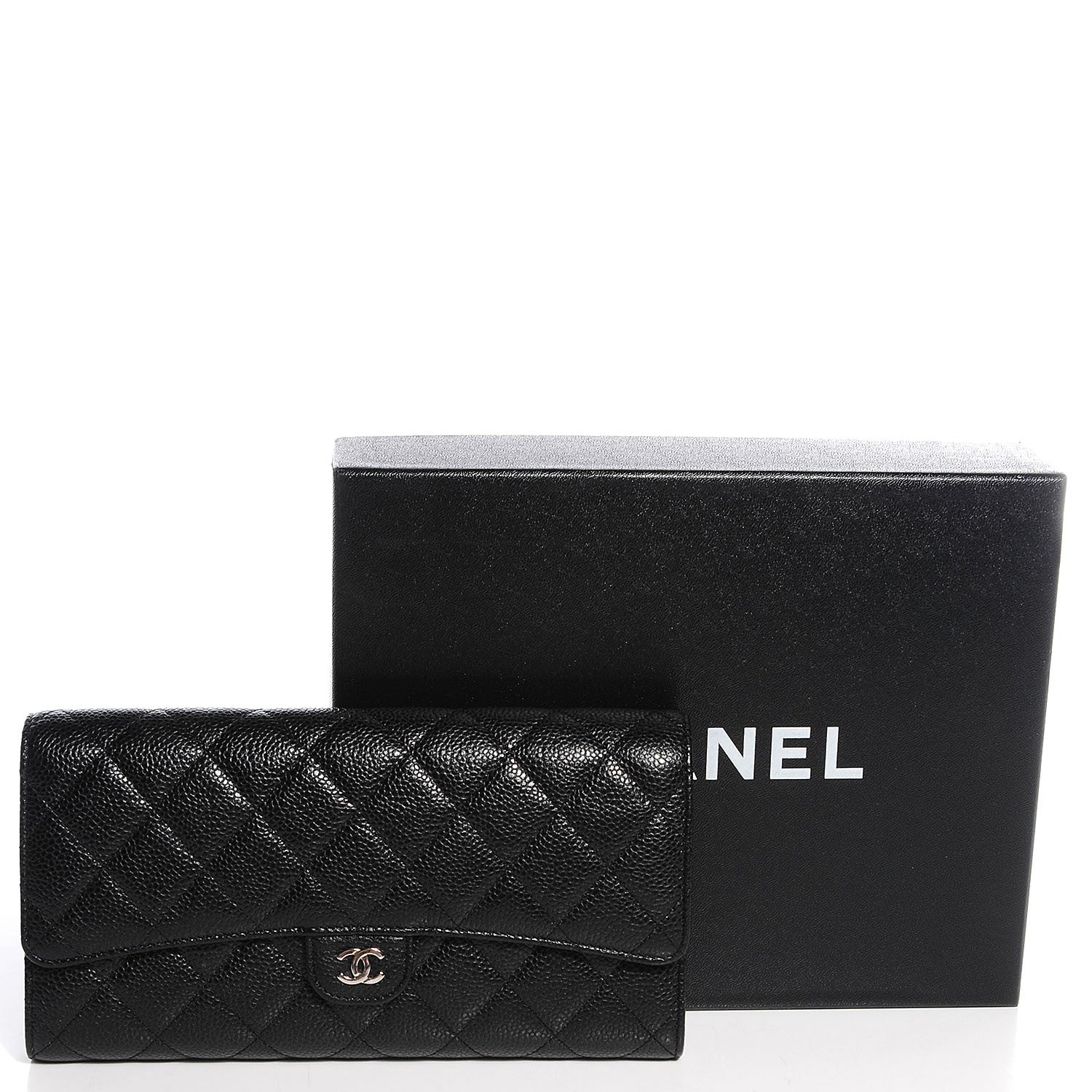 Chanel Caviar Quilted Travel Wallet Black 5 of 8