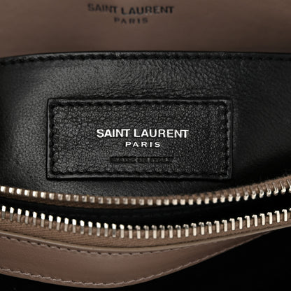 Saint Laurent Calfskin Y Quilted Monogram Small Loulou Chain Satchel Dark Beige 6 of 11