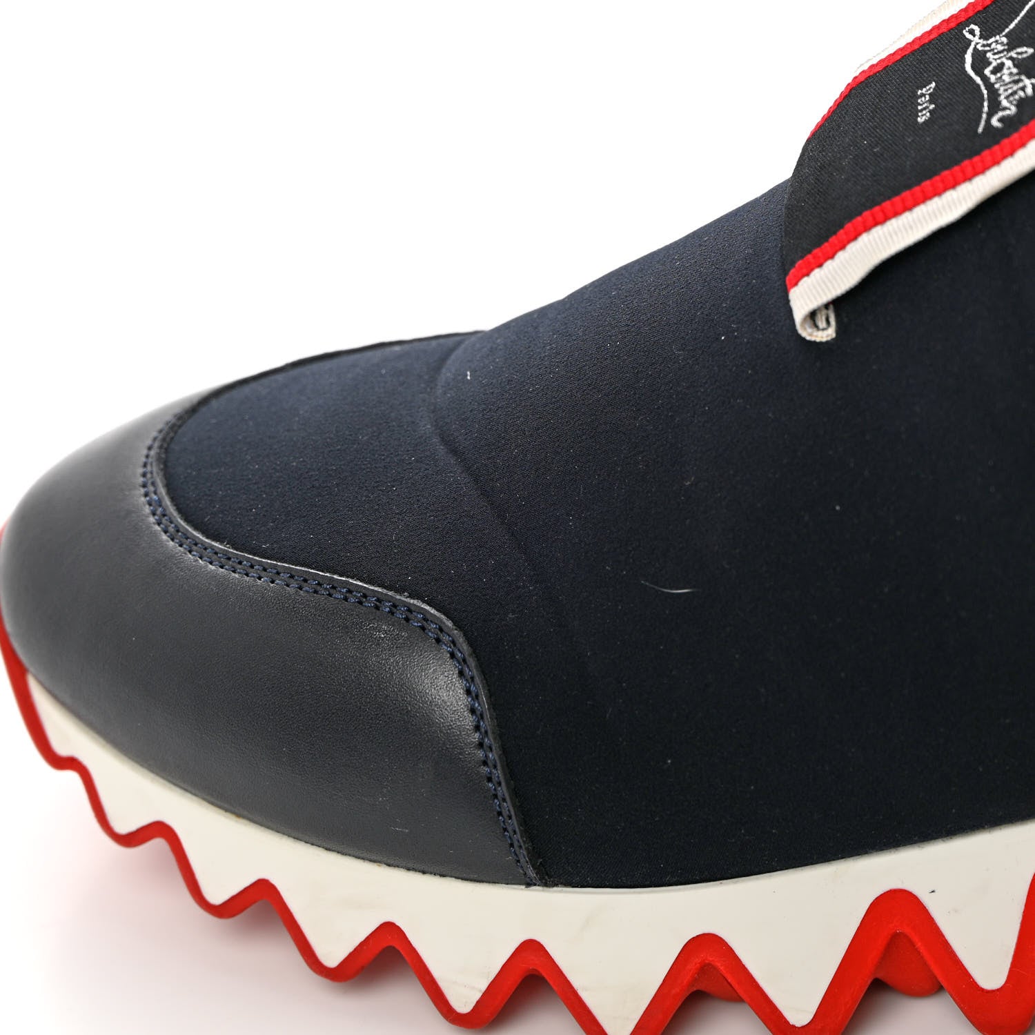 Christian Louboutin Neoprene Tiketa Flat Sneakers 39 Black 9 of 13