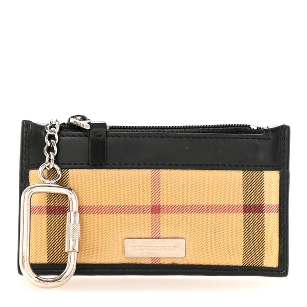 Burberry House Check Key Coin Case Black 1851378 – FASHIONPHILE