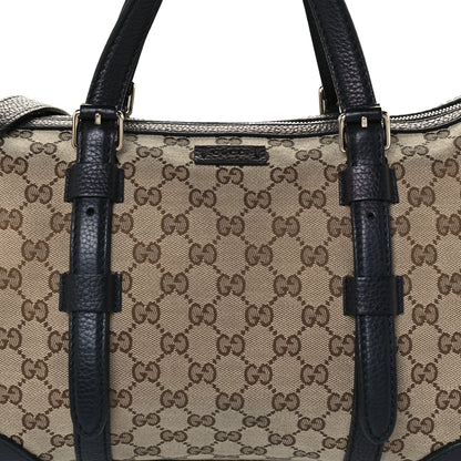 Gucci Monogram Cellarius Calfskin Large Boston Beige Ebony Black 9 of 13