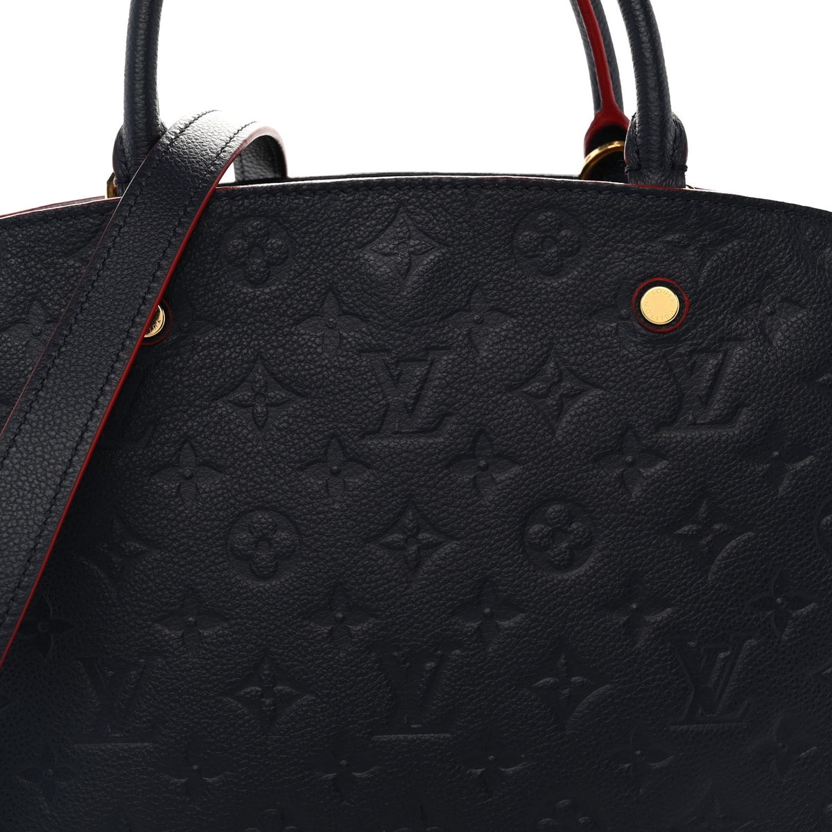 Louis Vuitton Empreinte Montaigne MM Marine Rouge 7 of 9