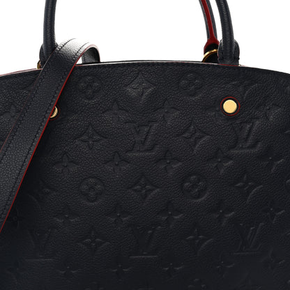 Louis Vuitton Empreinte Montaigne MM Marine Rouge 7 of 9