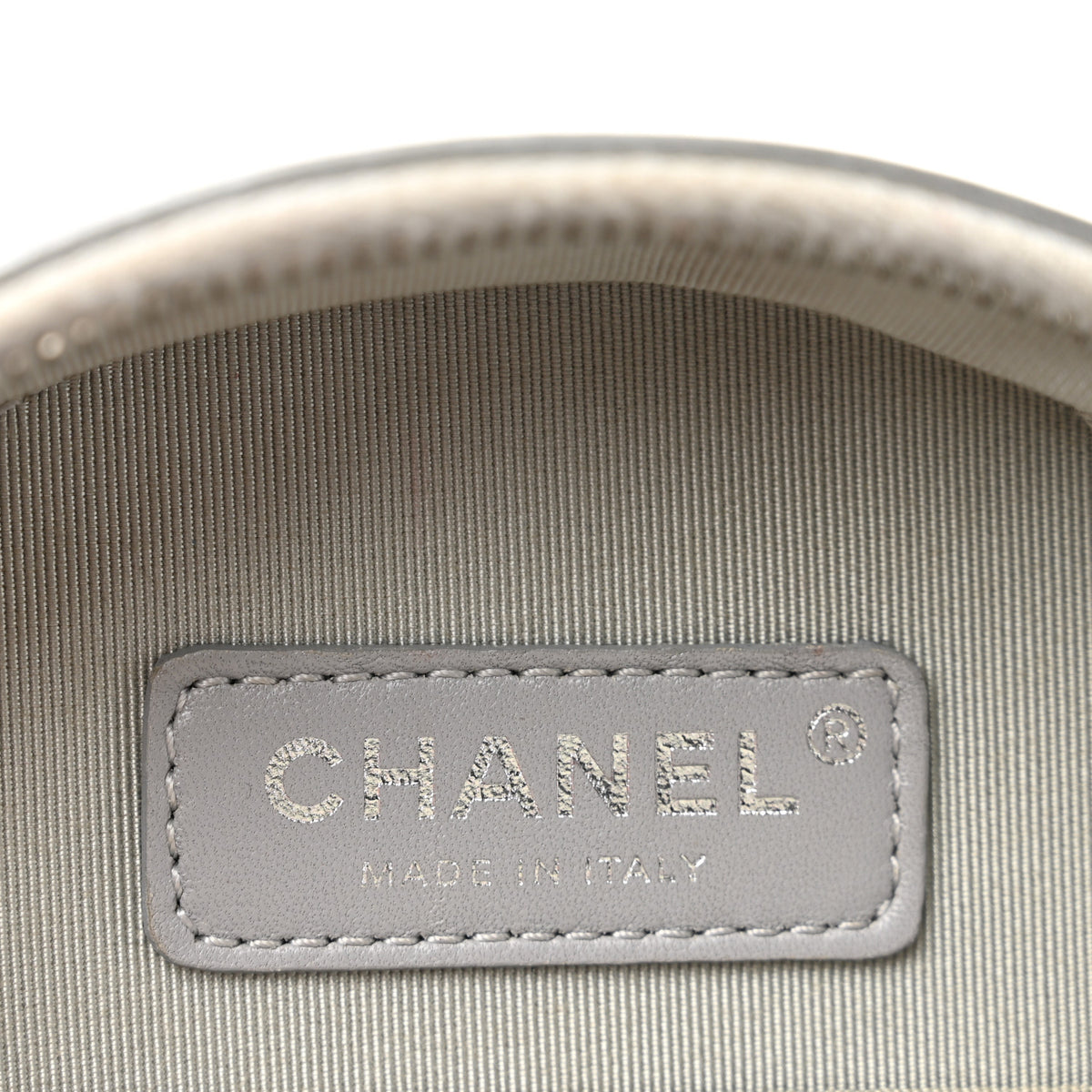 Chanel Metallic Glazed Calfskin Round As Earth Evening Bag Silver 6 of 13