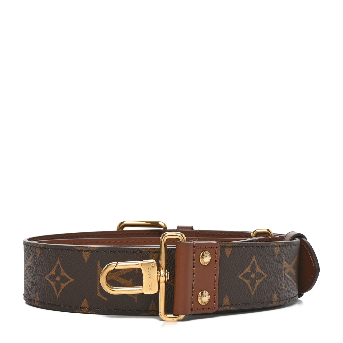 Monogram Adjustable Papillon Shoulder Strap Brown