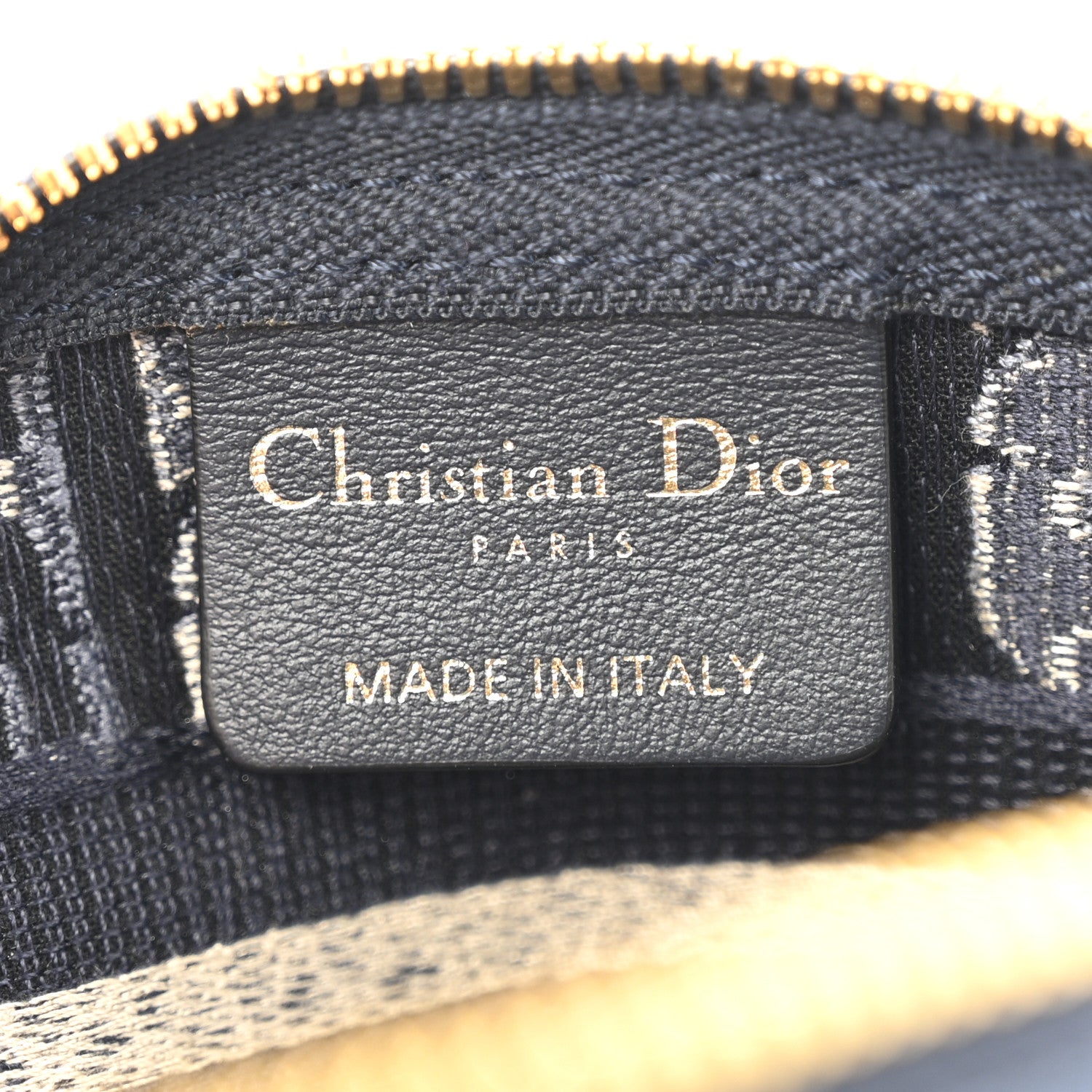 Christian Dior Velvet Oblique Cosmetic Pouch Blue 1810512