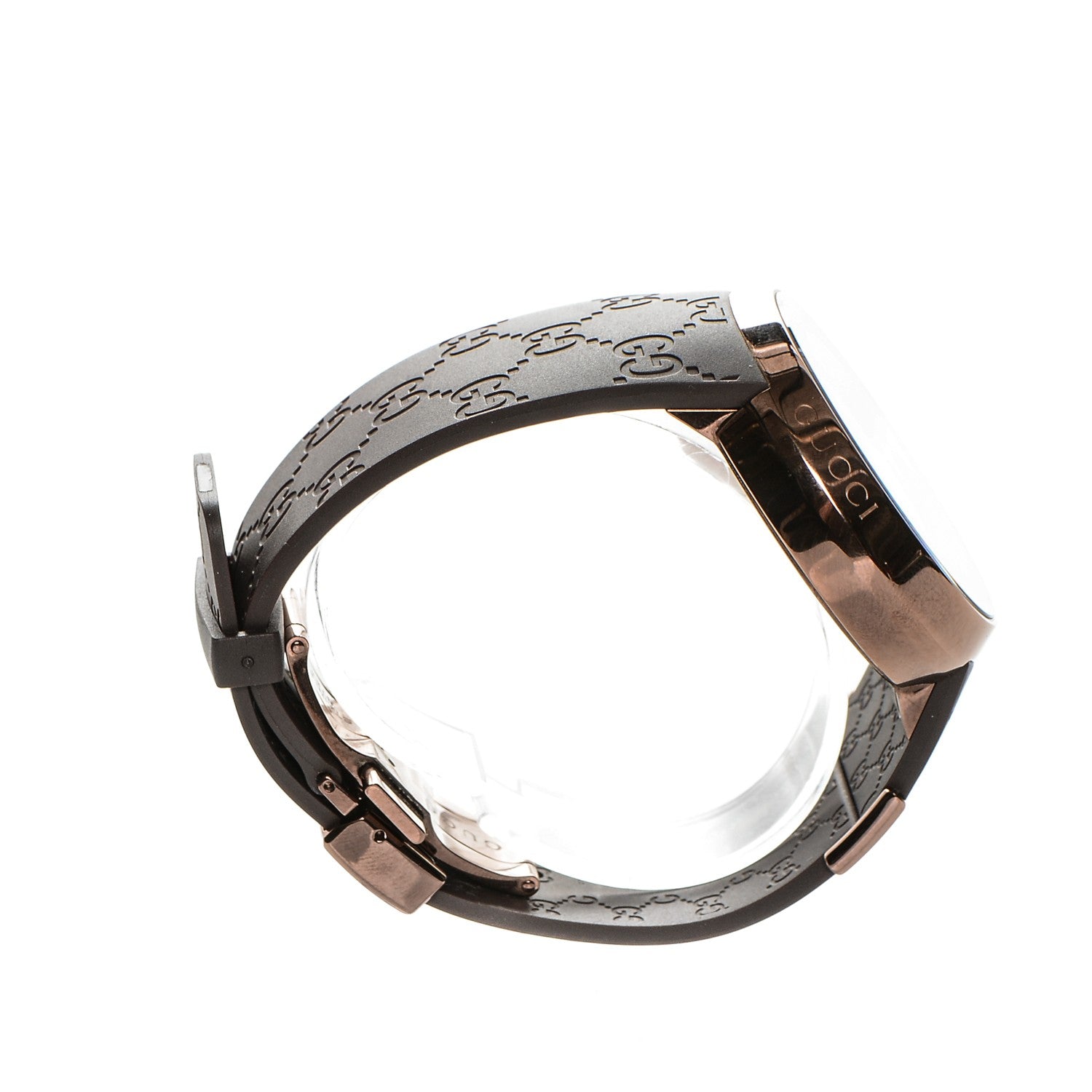 Gucci Stainless Steel Rubber 45mm Digital I-Gucci Watch Brown 4 of 9