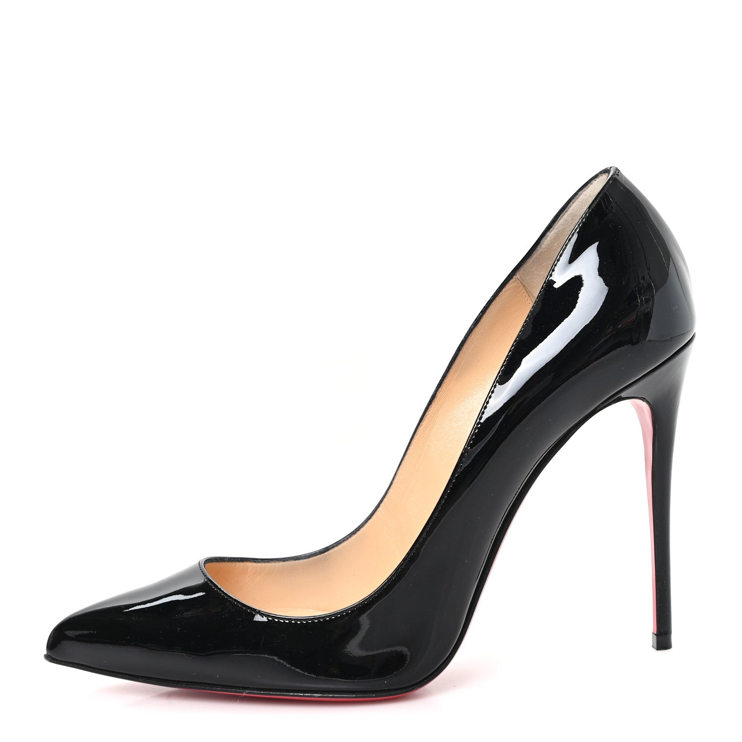 Christian Louboutin Patent Pigalle Follies 100 Pumps 37.5 Black 1 of 9