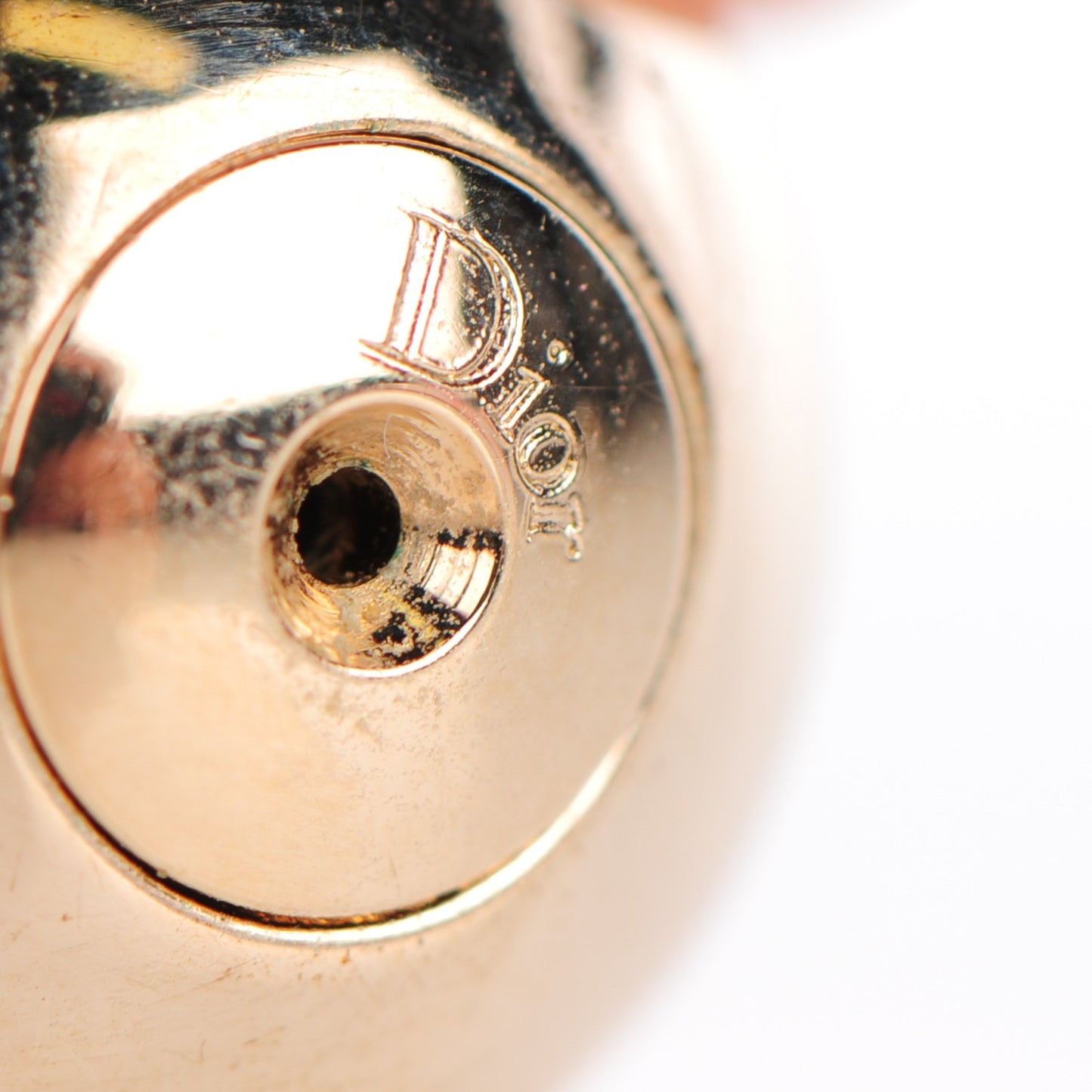 Mise En Dior Tribal Earrings Gold White