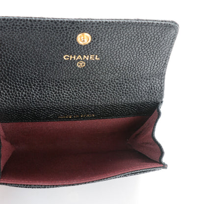 Chanel Caviar Quilted Flap Card Holder Black 5 of 8
