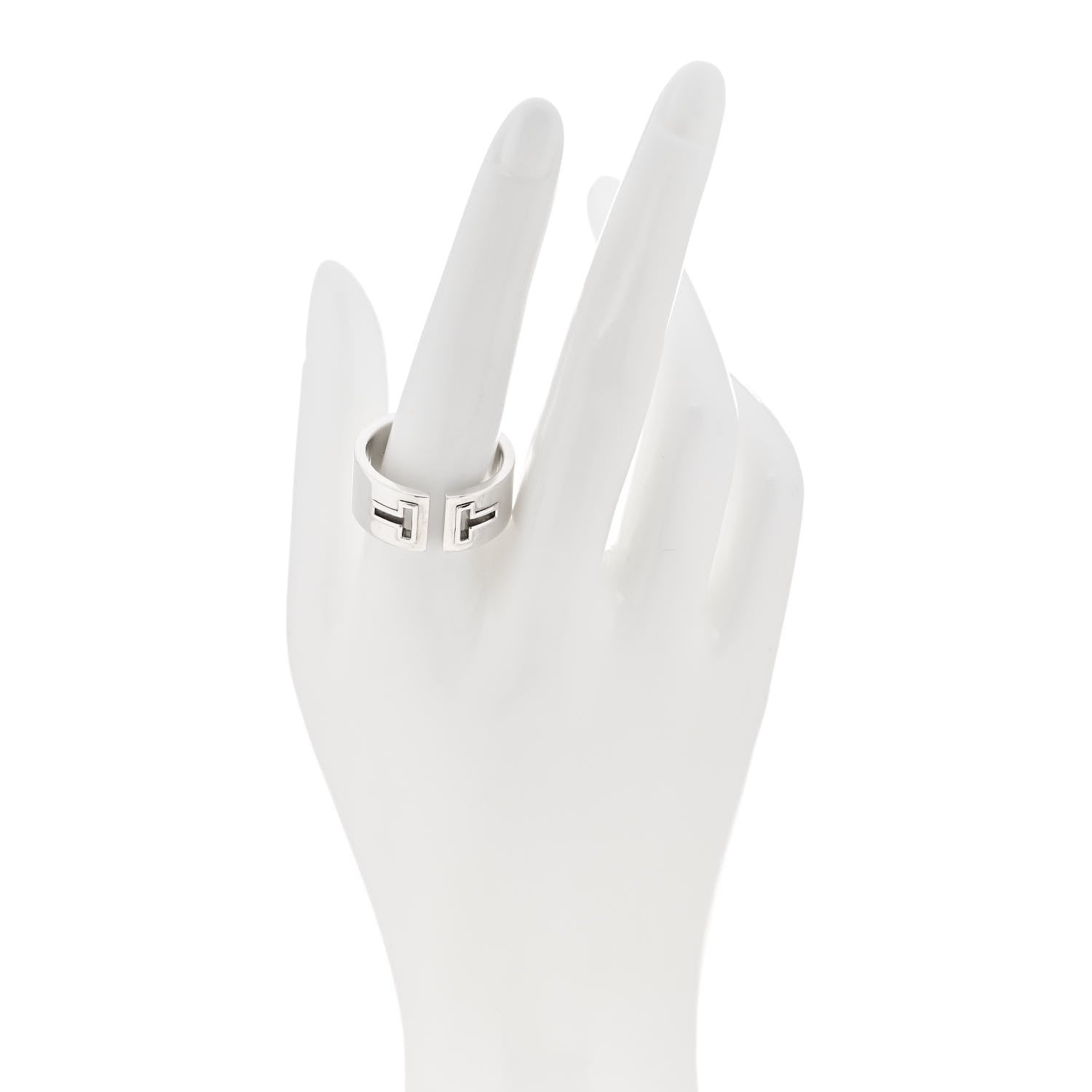 Tiffany Sterling Silver T Cutout Ring 62 10 2 of 4