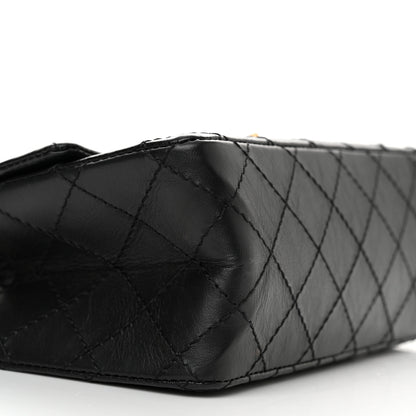 Chanel Aged Calfskin Quilted 2.55 Reissue Mini Flap Black 9 of 13