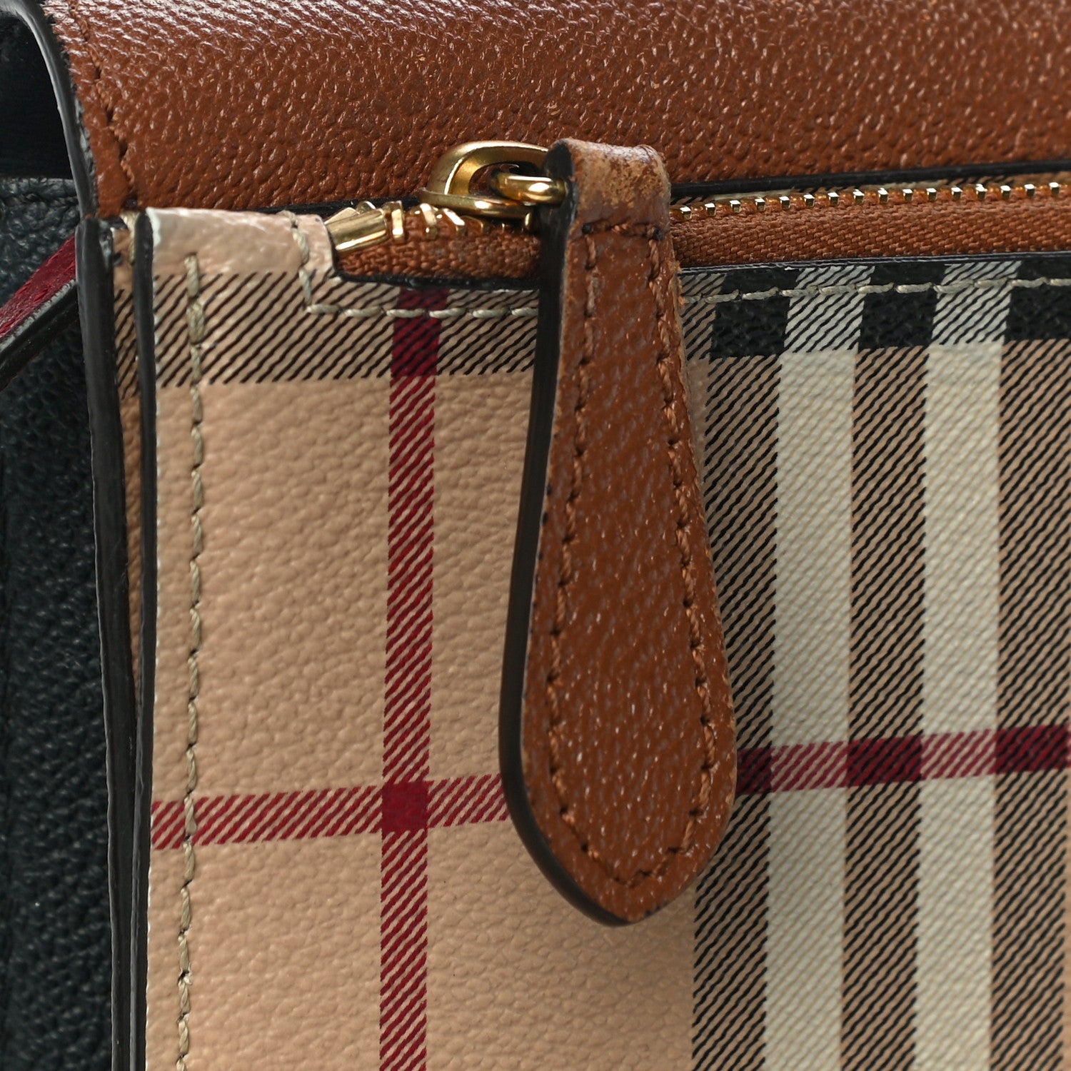 Burberry Haymarket Check Small Loxley Crossbody Bright Toffee 10 of 16