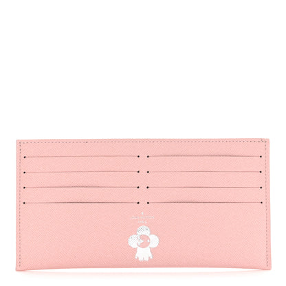 Louis Vuitton Calfskin Felicie Card Holder Insert Rose Ballerine 1 of 6